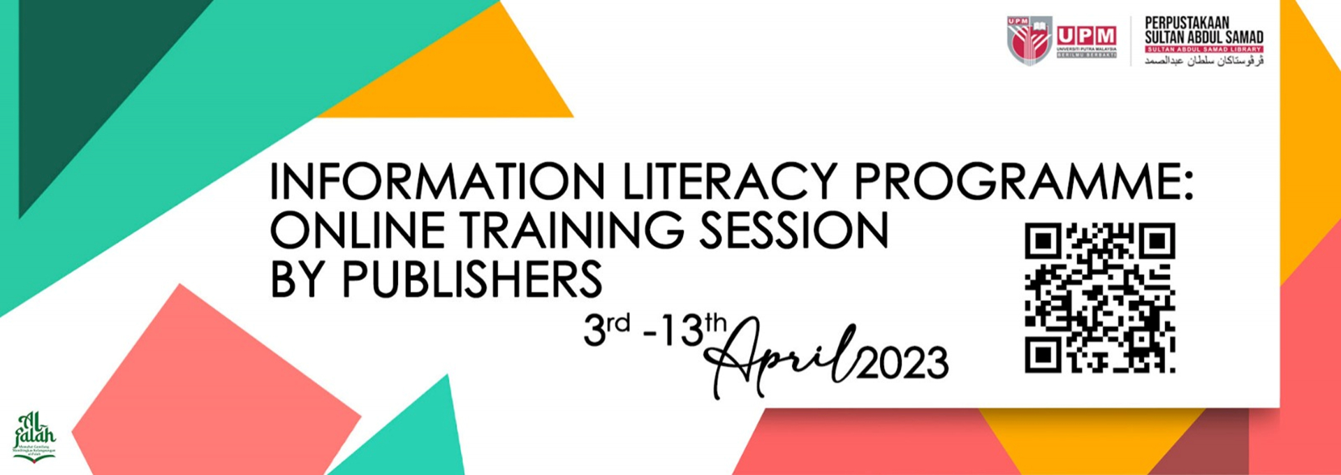 Information Literacy Programme : ONLINE TRAINING SESSION BY PUBLISHERS